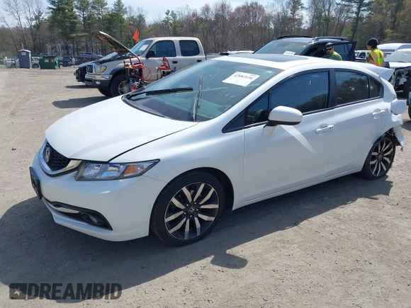 2015 Honda Civic EX-L with VIN 19XFB2F96FE255743, listed as a IAAI auction lot 42083156 with Not Provided miles and . Bid and sale history available at DreamBid. Image 16.