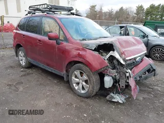 2015 Subaru Forester 2.5i Premium with VIN JF2SJADC9FH405947, listed as a IAAI auction lot 41918320 with 109,404 mi miles. Bid and sale history available at carsss.com. Image 1.