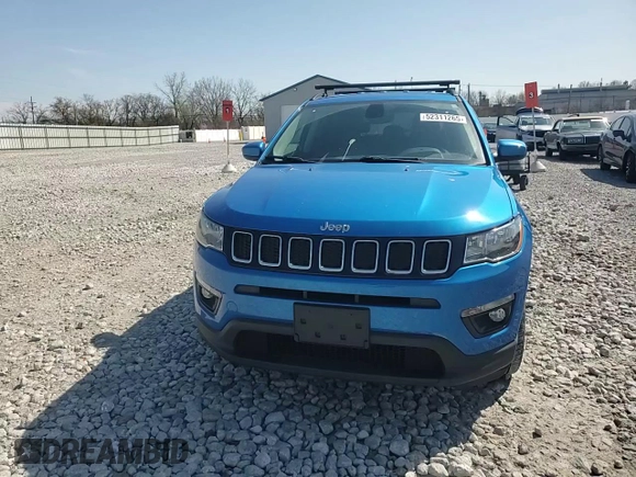 2017 Jeep Compass Latitude with VIN 3C4NJDBB6HT688786, listed as a Copart auction lot 52311265 with 89,282 mi miles and Salvage Title. Bid and sale history available at carsss.com. Image 11.