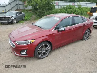 2019 Ford Fusion Titanium with VIN 3FA6P0D94KR154654, listed as a Copart auction lot 64683525 with 92,354 mi miles and Clean title. Bid and sale history available at DreamBid. Image 1.