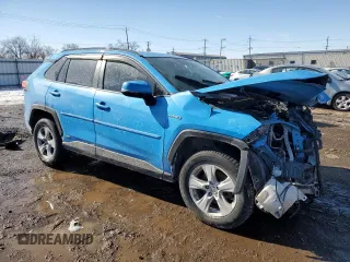 2021 Toyota RAV4 Hybrid XLE with VIN 4T3RWRFV0MU048192, listed as a Copart auction lot 46484215 with 46,942 mi miles and Salvage Title. Bid and sale history available at carsss.com. Image 4.