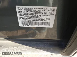 2016 Acura MDX w/Tech with VIN 5FRYD4H47GB002635, listed as a IAAI auction lot 41692401 with 1 mi miles. Bid and sale history available at carsss.com. Image 9.
