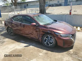2024 Nissan Sentra SV with VIN 3N1AB8CV5RY332624, listed as a Copart auction lot 58671425 with 11,924 mi miles and Salvage title. Bid and sale history available at DreamBid. Image 4.