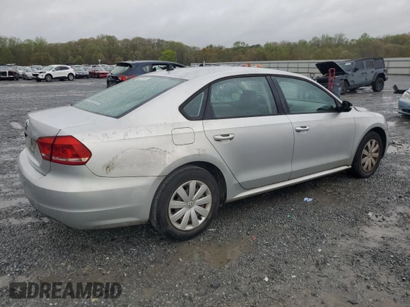 2013 Volkswagen Passat S with VIN 1VWAP7A34DC024241, listed as a Copart auction lot 49854295 with 89,221 mi miles and Salvage title. Bid and sale history available at DreamBid. Image 3.