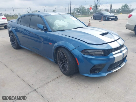 2020 Dodge Charger Scat Pack with VIN 2C3CDXGJ5LH185742, listed as a IAAI auction lot 40755140 with 1 mi miles. Bid and sale history available at carsss.com. Image 1.