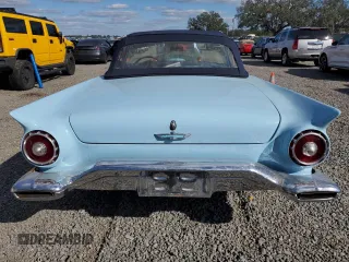 1958 Ford Thunderbird with VIN D7FH157160, listed as a Copart auction lot 80858054 with 16,024 mi miles and Salvage Title. Bid and sale history available at DreamBid. Image 6.