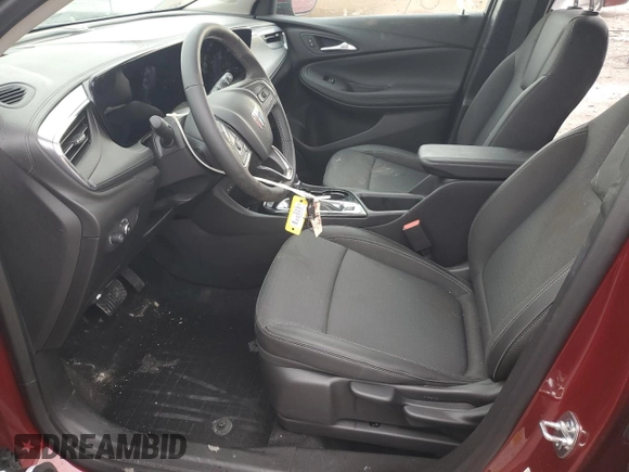 2025 Buick Encore GX Preferred with VIN KL4AMCSLXSB036569, listed as a Copart auction lot 48410175 with 2,392 mi miles and Salvage title. Bid and sale history available at DreamBid. Image 7.
