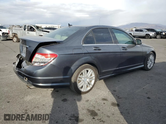 2009 Mercedes-Benz C 300 Sport with VIN WDDGF54XX9R062859, listed as a Copart auction lot 51638665 with 132,065 mi miles and Salvage Title. Bid and sale history available at DreamBid. Image 3.