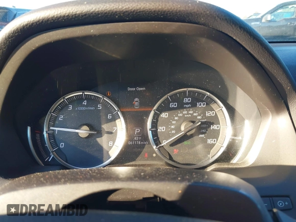 2020 Acura TLX with VIN 19UUB1F32LA006241, listed as a IAAI auction lot 41339765 with 61,174 mi miles. Bid and sale history available at carsss.com. Image 7.