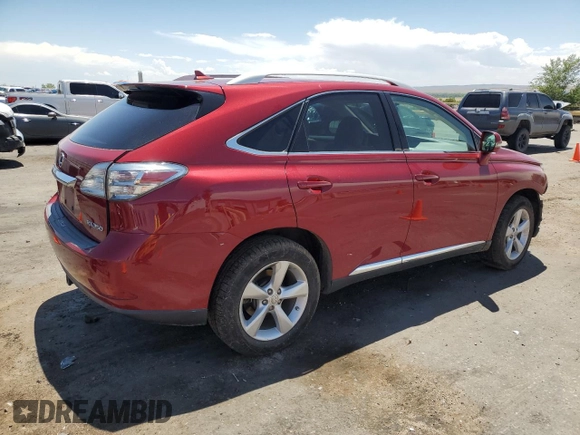 2010 Lexus RX 350 with VIN 2T2BK1BA6AC063864, listed as a Copart auction lot 63141325 with 104,698 mi miles and Salvage title. Bid and sale history available at DreamBid. Image 3.