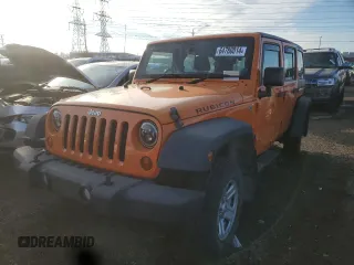 2013 Jeep Wrangler Unlimited Sport RHD with VIN 1C4BJWKG4DL508575, listed as a Copart auction lot 64780014 with 217,681 mi miles and Salvage title. Bid and sale history available at DreamBid. Image 1.