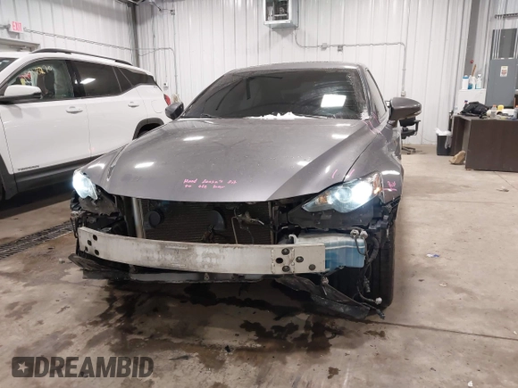 2015 Lexus IS 250 with VIN JTHCF1D29F5020402, listed as a IAAI auction lot 41536371 with 154,595 mi miles and . Bid and sale history available at DreamBid. Image 6.