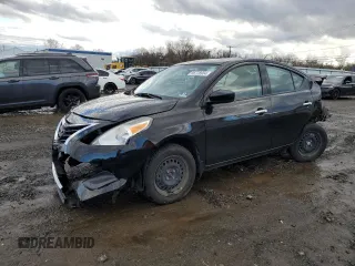 2017 Nissan Versa SV with VIN 3N1CN7AP1HL874488, listed as a Copart auction lot 50327705 with 34,190 mi miles and Salvage title. Bid and sale history available at DreamBid. Image 1.