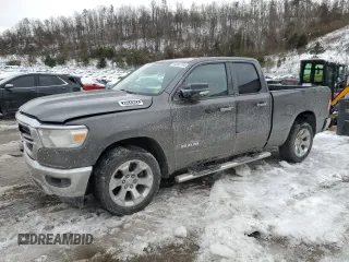 2020 Ram 1500 Big Horn z VIN 1C6SRFBT3LN170716, wystawiony jako Copart lot #84092794 z przebiegiem 46 716 mil mil oraz Szkoda całkowita • Salvage title. Historia ofert i sprzedaży dostępna na DreamBid. Obrazek 1.