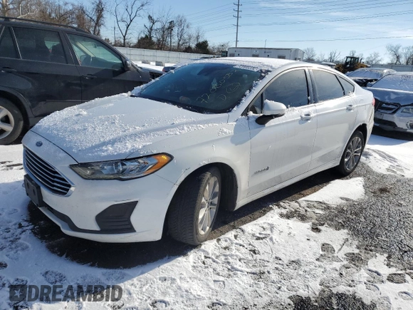 2019 Ford Fusion Hybrid SE with VIN 3FA6P0LU8KR263933, listed as a Copart auction lot 72080582 with 95,249 mi miles. Bid and sale history available at carsss.com. Image 1.