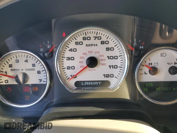 2007 Ford F-150 XLT with VIN 1FTPW14V57FB44577, listed as a Copart auction lot 48031565 with 157,601 mi miles and Salvage Title. Bid and sale history available at carsss.com. Image 9.
