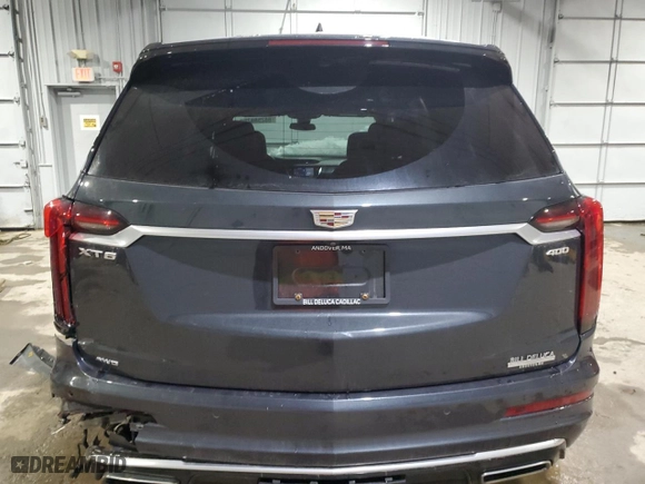 2021 Cadillac XT6 Premium Luxury with VIN 1GYKPDRS7MZ156645, listed as a Copart auction lot 88258825 with 38,733 mi miles and Salvage Title. Bid and sale history available at carsss.com. Image 6.