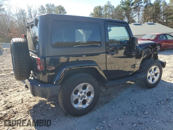 2014 Jeep Wrangler Sahara with VIN 1C4AJWBG2EL194843, listed as a Copart auction lot 79590514 with 80,574 mi miles and Non Repairable. Bid and sale history available at DreamBid. Image 3.