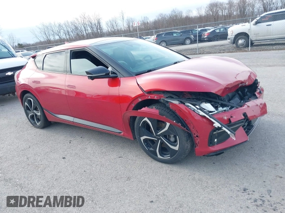 2022 Kia EV6 GT-Line with VIN KNDC4DLCXN5027702, listed as a IAAI auction lot 41891614 with 68,045 mi miles and . Bid and sale history available at DreamBid. Image 1.