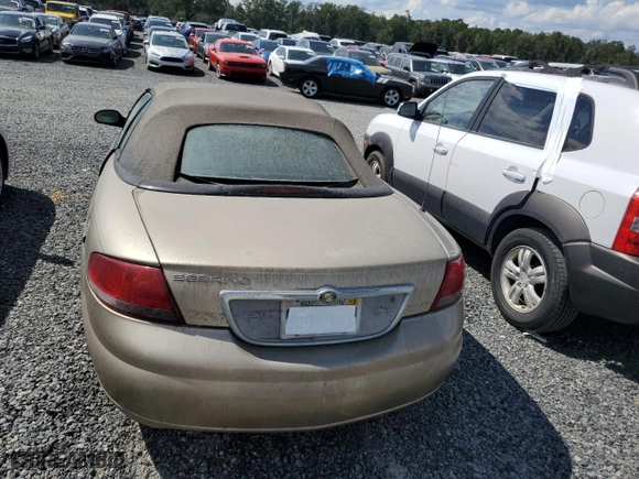 2004 Chrysler Sebring LX with VIN 1C3EL45X44N328111, listed as a Copart auction lot 74331744 with 0 mi miles and Salvage Title. Bid and sale history available at carsss.com. Image 6.