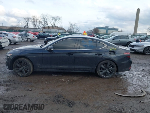 2023 Genesis G70 2.0T with VIN KMTG34TA5PU120298, listed as a IAAI auction lot 41515747 with 32,724 mi miles and . Bid and sale history available at DreamBid. Image 14.