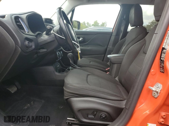 2017 Jeep Renegade Altitude с VIN ZACCJABB6HPE65984, выставлен на аукционе Copart как лот 55086095 с пробегом 109 727 миль миль и Списание • Salvage title. История ставок и продаж доступна на DreamBid. Изображение 7.