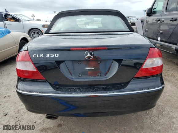 2009 Mercedes-Benz CLK-Class 3.5L with VIN WDBTK56F39T108168, listed as a Copart auction lot 76090024 with 0 mi miles and Salvage Title. Bid and sale history available at carsss.com. Image 6.