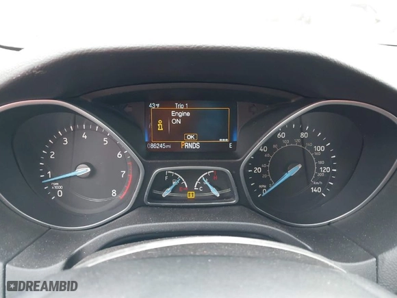 2015 Ford Focus Titanium with VIN 1FADP3N23FL248880, listed as a IAAI auction lot 41474936 with 86,245 mi miles. Bid and sale history available at carsss.com. Image 7.
