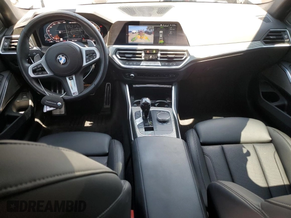 2022 BMW 3 Series M340i xDrive with VIN WBA5U9C08NFM16339, listed as a Copart auction lot 66093714 with 35,420 mi miles and Salvage Title. Bid and sale history available at DreamBid. Image 8.