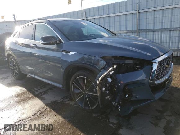 2022 Infiniti QX55 Essential z VIN 3PCAJ5K31NF115902, wystawiony jako Copart lot #84177444 z przebiegiem 11 154 mil mil oraz Szkoda całkowita • Salvage title. Historia ofert i sprzedaży dostępna na DreamBid. Obrazek 4.