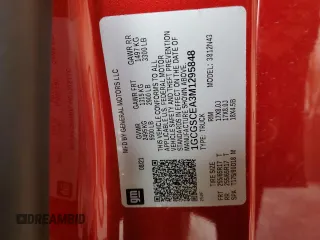 2021 Chevrolet Colorado 2WD LT with VIN 1GCGSCEA3M1295848, listed as a Copart auction lot 83054544 with 57,739 mi miles and Salvage Title. Bid and sale history available at carsss.com. Image 12.