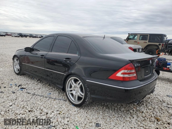 2006 Mercedes-Benz C 55 AMG with VIN WDBRF76J46F770916, listed as a Copart auction lot 88725275 with 82,502 mi miles and Salvage title. Bid and sale history available at DreamBid. Image 2.