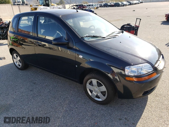 2008 Chevrolet Aveo LS with VIN KL1TD66658B048780, listed as a Copart auction lot 88987715 with 51 mi miles and Salvage Title. Bid and sale history available at DreamBid. Image 4.