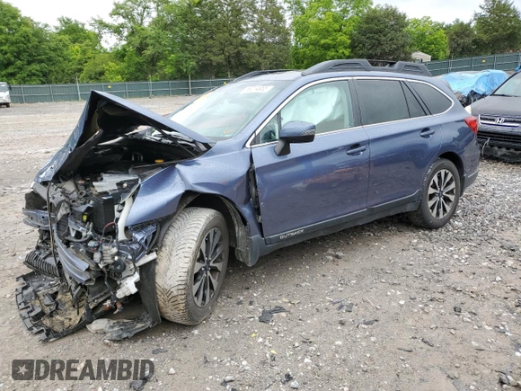 2017 Subaru Outback Limited z VIN 4S4BSAKC5H3208722, wystawiony jako Copart lot #58214955 z przebiegiem 166 675 mil mil oraz Szkoda całkowita • Salvage title. Historia ofert i sprzedaży dostępna na DreamBid. Obrazek 1.
