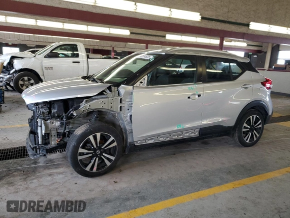 2019 Nissan Kicks SR with VIN 3N1CP5CU2KL546618, listed as a Copart auction lot 43514625 with 89,628 mi miles and Non Repairable. Bid and sale history available at carsss.com. Image 1.