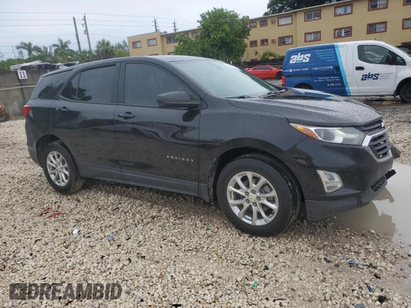 2020 Chevrolet Equinox LS z VIN 2GNAXHEV9L6232067, wystawiony jako Copart lot #59607985 z przebiegiem 66 101 mil mil oraz Szkoda całkowita • Salvage title. Historia ofert i sprzedaży dostępna na DreamBid. Obrazek 4.
