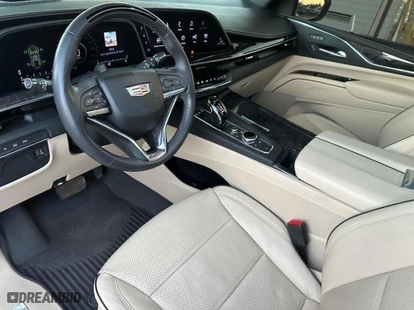 2023 Cadillac Escalade 4WD Premium Luxury with VIN 1GYS4BKL9PR309644, listed as a Copart auction lot 80158294 with 63,200 mi miles and Clean Title. Bid and sale history available at carsss.com. Image 5.