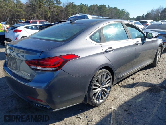 2017 Genesis G80 Ultimate z VIN KMHGN4JF9HU178161, wystawiony jako IAAI lot #41347795 z przebiegiem 76 522 mil mil oraz . Historia ofert i sprzedaży dostępna na DreamBid. Obrazek 4.
