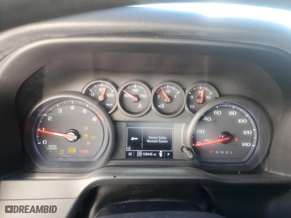 2019 Chevrolet Silverado 1500 Custom Trail Boss with VIN 1GCPYCEF6KZ328611, listed as a Copart auction lot 87818205 with 139,445 mi miles and Salvage Title. Bid and sale history available at carsss.com. Image 9.