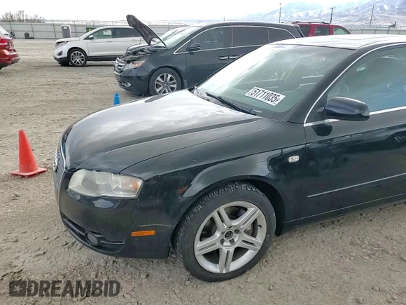 2007 Audi A4 2.0T with VIN WAUAF78E47A060120, listed as a Copart auction lot 51711035 with 108,291 mi miles and Salvage Title. Bid and sale history available at carsss.com. Image 11.