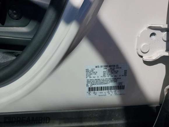 2025 Ford Explorer ST-Line with VIN 1FMUK7KH9SGA88477, listed as a Copart auction lot 49815455 with 3,822 mi miles and Salvage title. Bid and sale history available at DreamBid. Image 15.