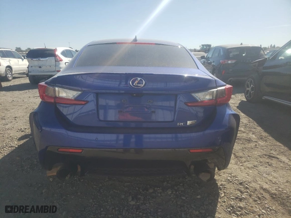 2015 Lexus RC F with VIN JTHHP5BCXF5001122, listed as a Copart auction lot 77257824 with 99,948 mi miles and Salvage Title. Bid and sale history available at carsss.com. Image 6.