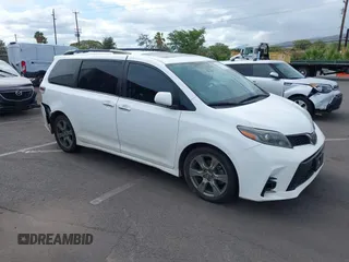 2019 Toyota Sienna SE with VIN 5TDXZ3DC0KS990321, listed as a IAAI auction lot 42281891 with 63,029 mi miles and . Bid and sale history available at DreamBid. Image 1.