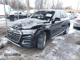 2021 Audi Q5 Premium with VIN WA1AAAFY4M2003069, listed as a IAAI auction lot 41374475 with 1 mi miles. Bid and sale history available at carsss.com. Image 2.