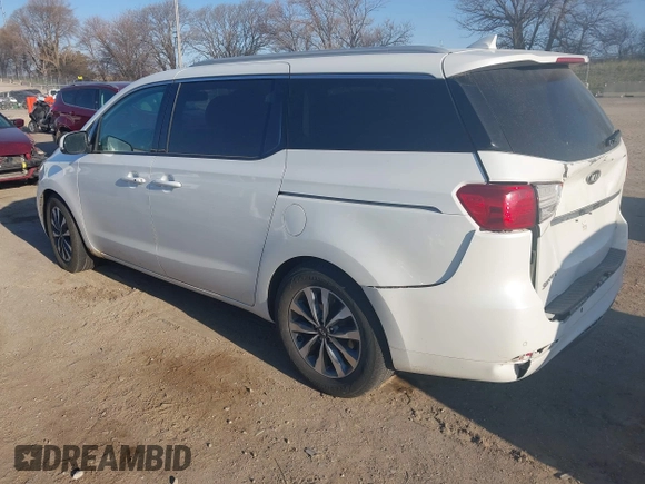 2015 Kia Sedona EX with VIN KNDMC5C12F6034991, listed as a IAAI auction lot 41971340 with 148,231 mi miles. Bid and sale history available at carsss.com. Image 3.