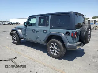 2024 Jeep Wrangler Sport S с VIN 1C4PJXDG9RW281804, выставлен на аукционе Copart как лот 59773665 с пробегом 21 994 миль миль и Списание • Salvage title. История ставок и продаж доступна на DreamBid. Изображение 2.