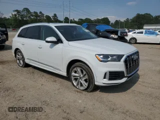 2022 Audi Q7 Premium Plus with VIN WA1LJBF79ND017822, listed as a Copart auction lot 59515795 with 71,101 mi miles and Salvage title. Bid and sale history available at DreamBid. Image 4.