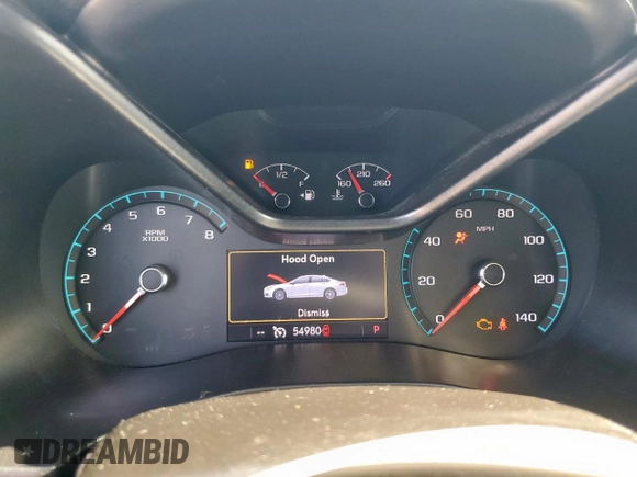 2019 Chevrolet Colorado 2WD LT with VIN 1GCGSCEN4K1109282, listed as a Copart auction lot 56242815 with 54,980 mi miles and Salvage Title. Bid and sale history available at DreamBid. Image 9.