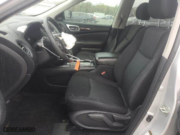 2019 Nissan Pathfinder S with VIN 5N1DR2MNXKC628749, listed as a Copart auction lot 48389285 with 80429 miles and Salvage Title. Bid and sale history available at carsss.com. Image 7.