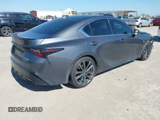 2024 Lexus IS with VIN JTHGZ1B25R5073808, listed as a IAAI auction lot 41657039 with 11,766 mi miles. Bid and sale history available at carsss.com. Image 4.